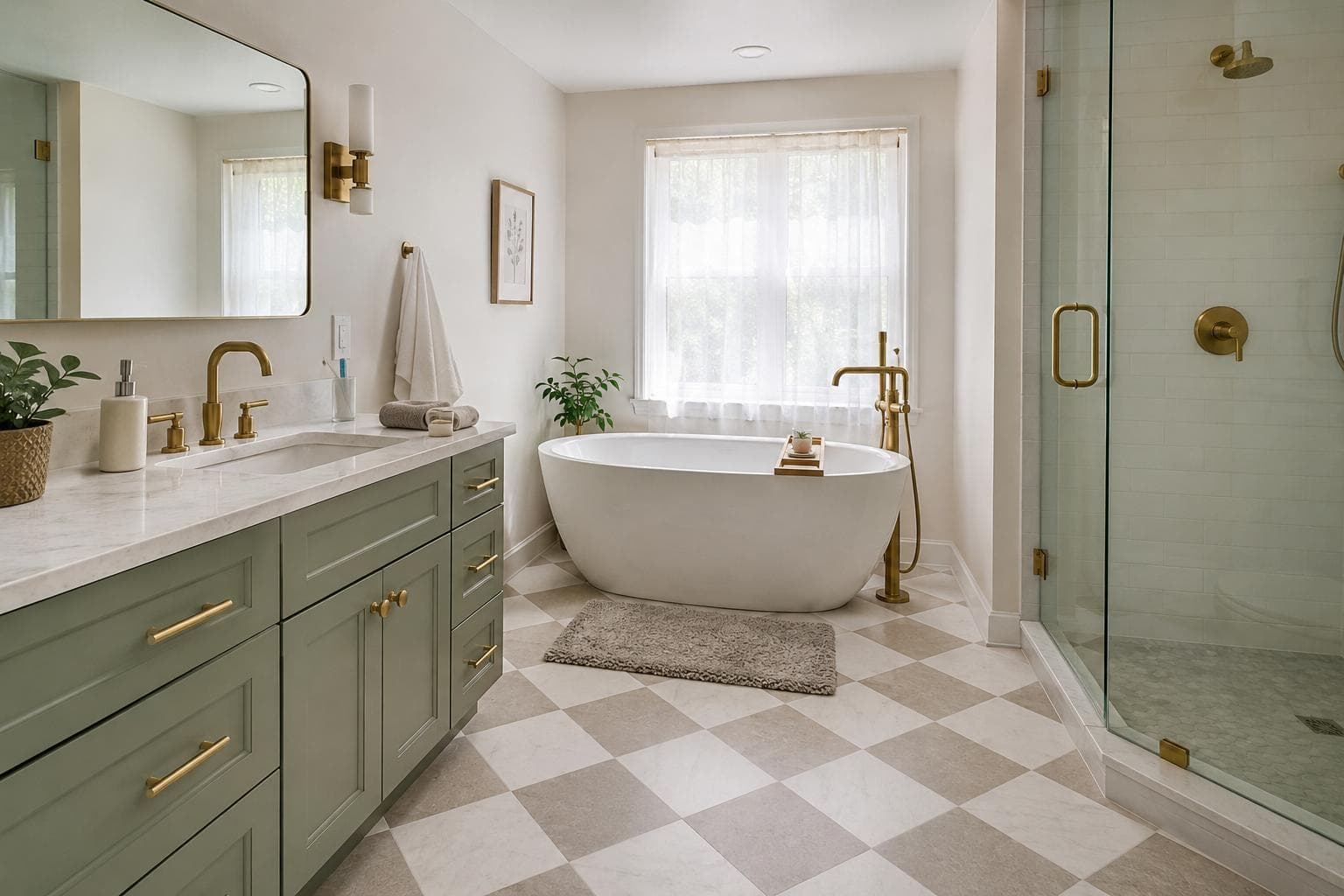 Fully remodeled bathroom for a Babylon, NY home